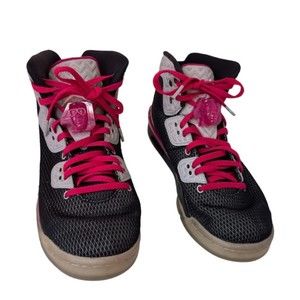 Nike Jordan Spike Forty Basketball Shoes Black Pink Youth Size 7 811121-009
